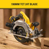Sierra Circular BRUSHLESS V20 Li-Ion 18V Ø190mm, freno eléctrónico,