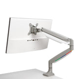 Kensington Brazo con Configuración VESA - Brazo para Un Monitor con Ajustes de Altura de Un Toque, Brazo para Un Monitor para Teletrabajo con Muelle de Gas, Gris (K55470EU)