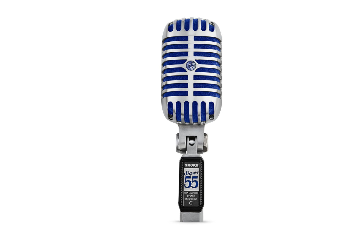 Shure Super 55 Deluxe Vocal Micrófono dinámico supercardioide vintage, icónico, sonido clásico