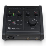AXE I/O ONE de IK Multimedia, interfaz de audio USB compacta con diseño de tono de guitarra avanzado Z-TONE. Conector USB-C. Viene con TONEX SE y AmpliTube 5 SE