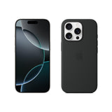 Apple iPhone 16 Pro (512 GB) - Titanio Blanco + Funda de Silicona con MagSafe - Negro