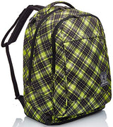 Seven Mochila con ruedas, NEW Tech TARTAN Bolsa con ruedas para libros, 3 en 1, Mochila Desmontable+Trolley, para chicos&chicas Para la escuela, Deporte, Tiempo libre, Funda para portátil, verde