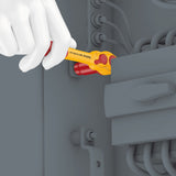 Wera 05004970001 8100 SB VDE 1 Juego de carraca Zyklop, aislado, con palanca de conmutación, con arrastre de 3/8", métrico, 17 piezas
