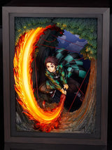 GOOD SMILE COMPANY Tanjiro kamado hinokami Kagura Dance Ver Fig 36 cm kimetsu no Yaiba Painted Plastic Figure
