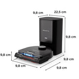 Rowenta RR9695 X-Plorer Serie 240+ Robot Aspirador AI, modelo de animales y alergias, cepillo eléctrico animal extragrande, trapeador vibrante, diseño en ángulo recto para un fácil acceso en cualquier