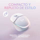 Logitech G G705 Ratón Inalámbrico Para Gaming, Iluminación LIGHTSYNC RGB Personalizable, Inalámbrico LIGHTSPEED, Conectividad Bluetooth, Ligero, PC/Mac/Portátil - Blanco