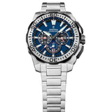 FESTINA Reloj Hombre Analógico de Acero Inoxidable 316l Plateado - Movimiento de Cuarzo - Cronógrafo - Calendario - Cristal Mineral de Alta Resistencia - Resistente al Agua 20 ATM F20724/2 Chrono Bike