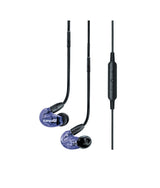 Shure SE215 Special Edition Auriculares con cable - profesionales con aislamiento de sonido, sonido claro, graves profundos, microcontrolador dinámico, ideales para música, juegos y llamadas - Púrpura