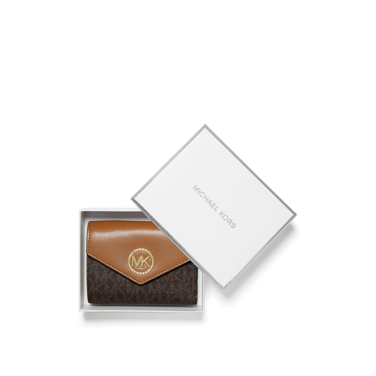 Michael Kors Cartera Carmen Medium, Brown/Acorn