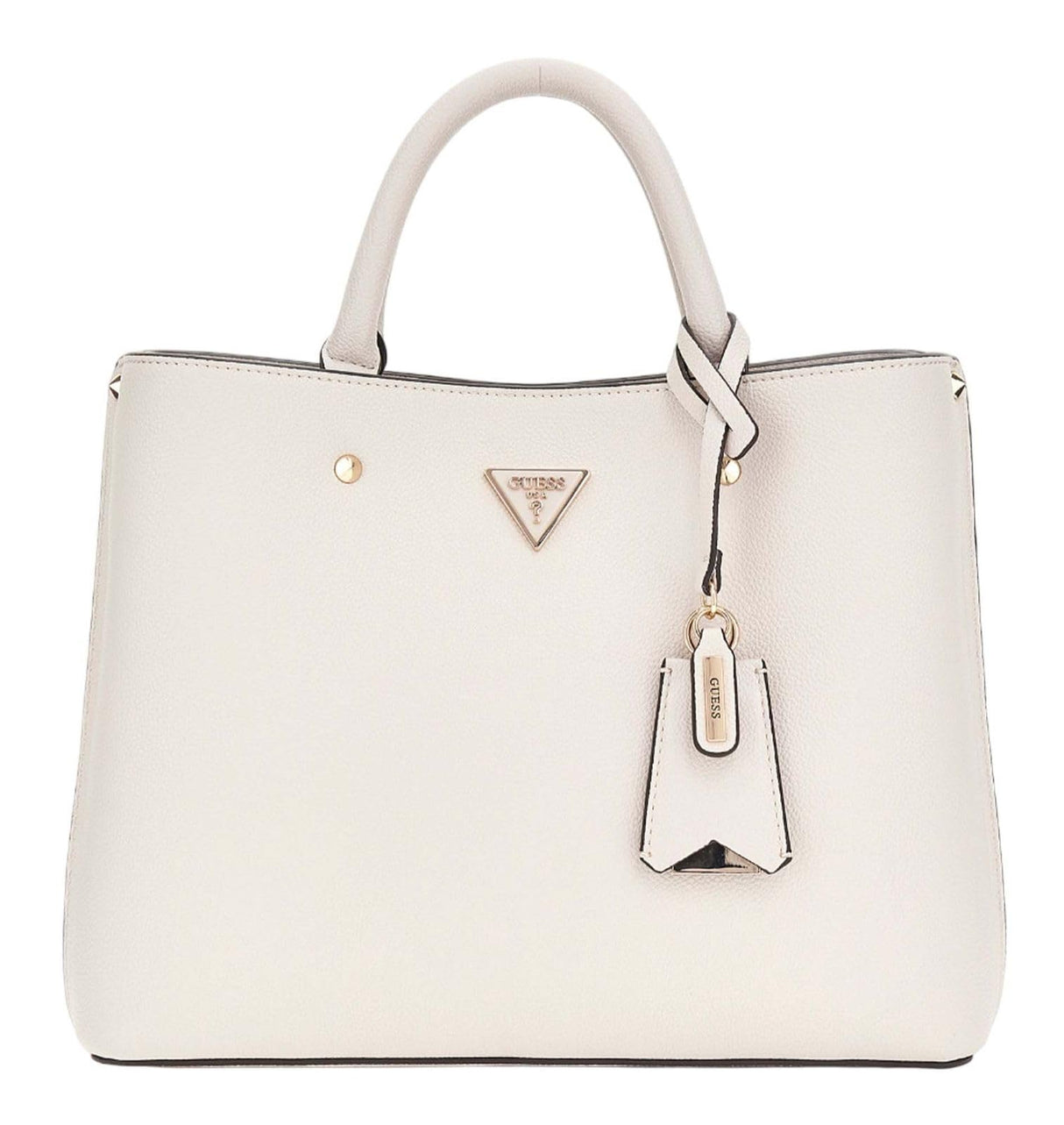 GUESS Meridian Girlfriend Satchel, Hand Bag Women, Beige, One Size