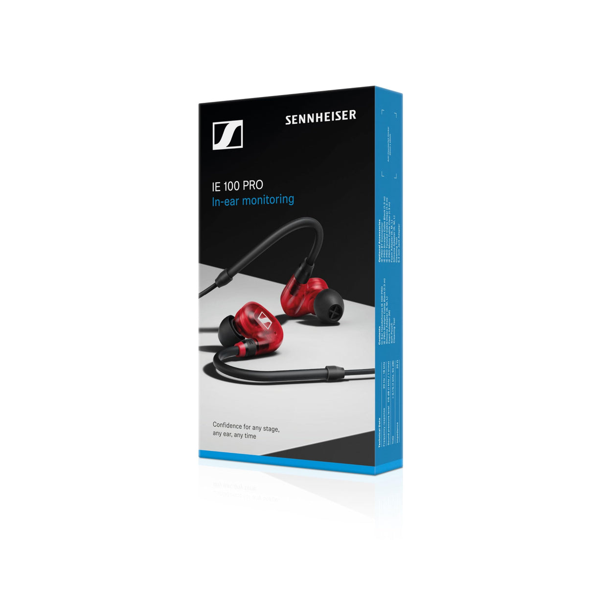Sennheiser IE 100 PRO Auriculares Dinámicos de Monitorización Intraurales, Rojo
