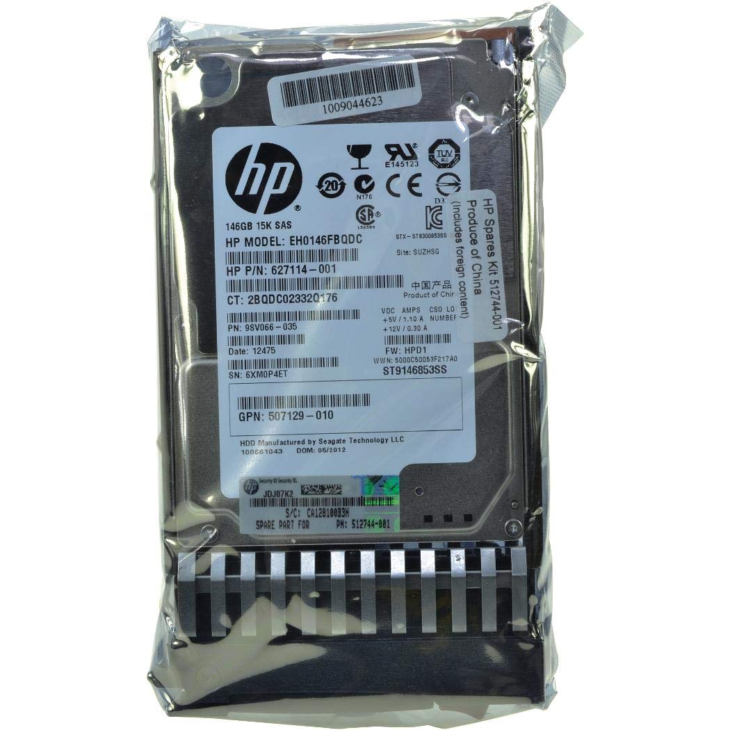 HP 512744-001 - Disco duro (Serial Attached SCSI (SAS), 146 GB, 6,35 cm (2.5"))