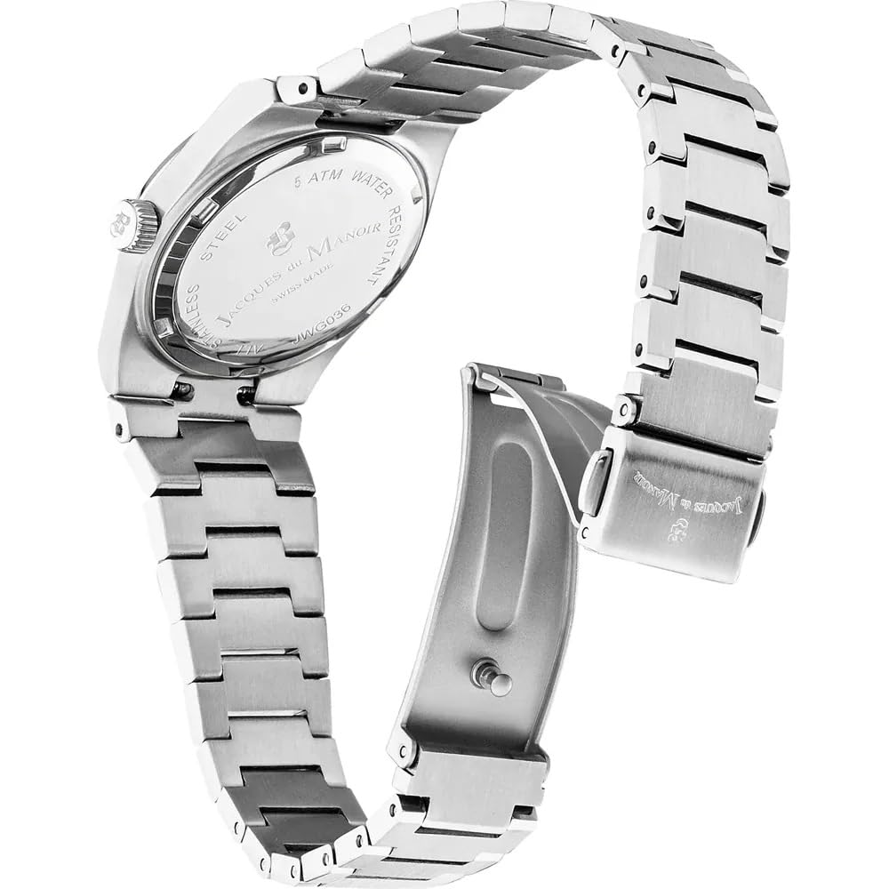 B JACQUES DU MANOIR Reloj Analógico para Mujeres de con Correa en Acero Inoxidable JWL03603