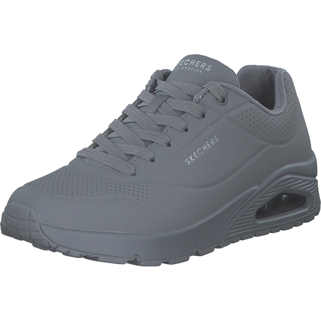 Skechers Uno Stand On Air, Zapatillas Hombre, Light Grey Durabuck Mesh, 48.5 EU
