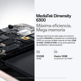 OPPO Reno12FS 5G - Smartphone Libre con IA, 24GB (12GB+12GB) 512GB, Pantalla 2.5D AMOLED 6.7", Cámara 50+8+32 MP, Android, IP64, Batería 5000mAh, Carga Rápida 45W, Cargador Incluido - Amber Orange