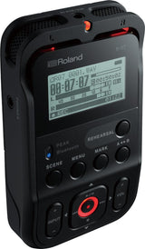 Roland R-07 Grabador de Audio portátil de Alta resolución, Rojo/Negro/Blanco