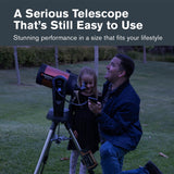 Celestron 11068 NexStar 6SE Telescopio computaricado Schmidt-Cassegrain con Montaje Totalmente automatizado, tecnología SkyAlign y Revestimiento XLT, Negro/Naranja