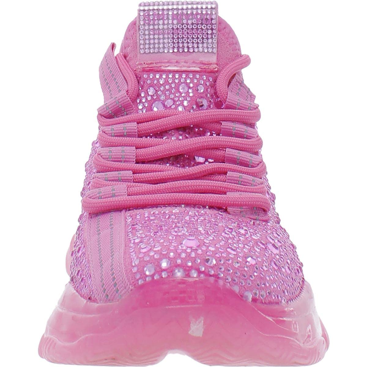 Steve Madden Maxima - Zapatillas Deportivas para Mujer, Diamantes de imitación de Color Rosa., 39 EU