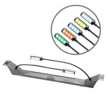 Adam Hall 19" Parts 87463 ULTRA C - Panel de iluminación LED COB para rack con dos lámparas flexo y selector de color