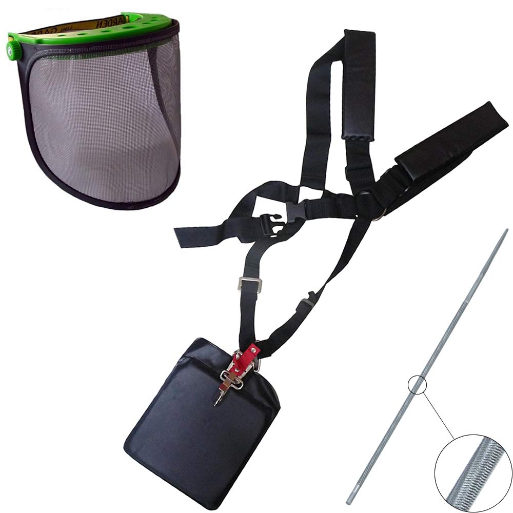 IKRA Herramienta multifunción a Gasolina IBKH 33, 4en1, Incl. prolongación, Lima de Cadena y Placa de protección