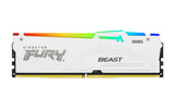 Kingston FURY Beast Blanco RGB EXPO 16GB 6000MT/s DDR5 CL30 DIMM Memoria gamer para Ordenadores de sobremesa Módulo único - KF560C30BWEA-16