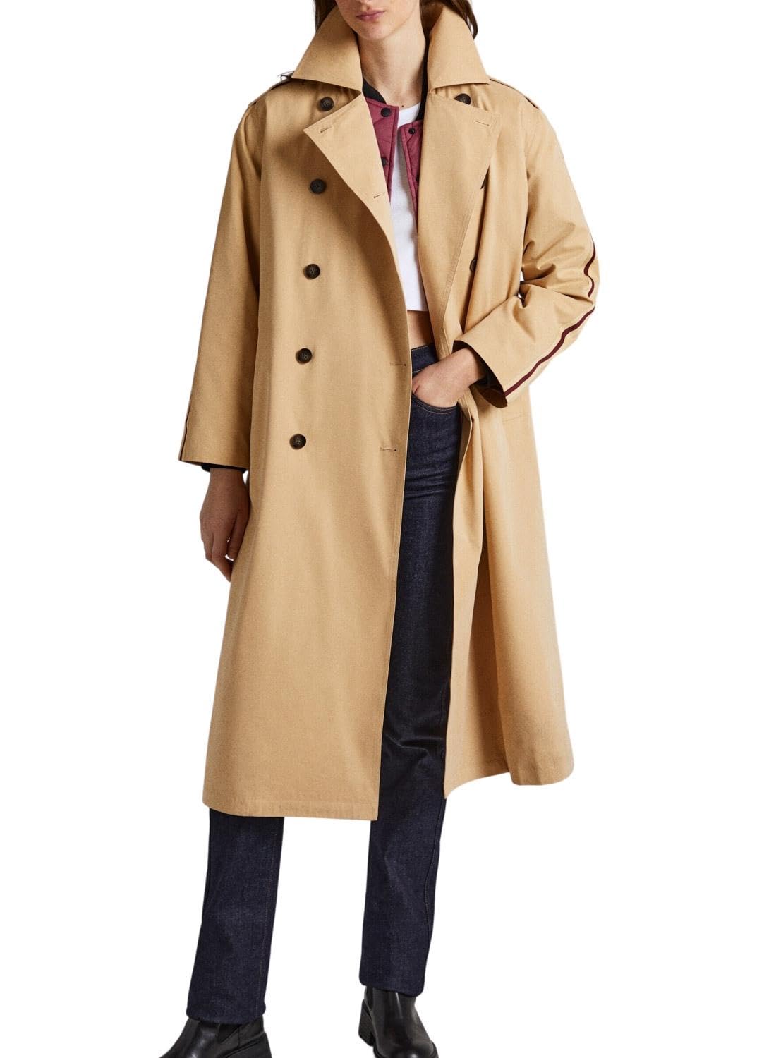 Pepe Jeans Marla Jacket, Marrón (Camel), M para Mujer