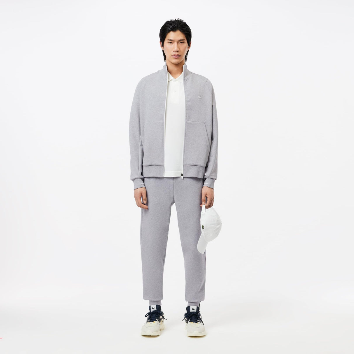 Lacoste Xh1776 Pantalón Deportivo, Plata China, L para Hombre