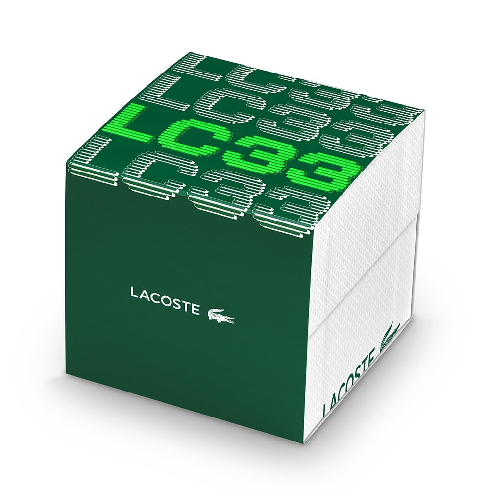 Lacoste Reloj de Cuarzo Multifuncional Analógico-Digital para hombre Colección LC33 Collection con Correa en silicona
