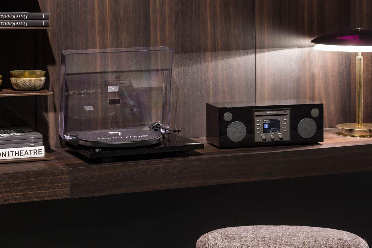 Como Audio: Tocadiscos con Bluetooth - Piano Black