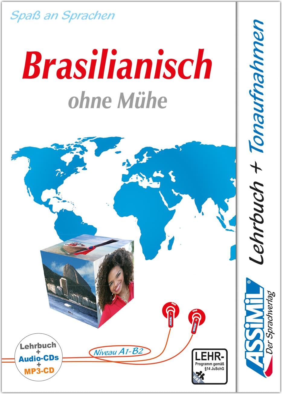 Brasilianisch ohne Mühe. Con 4 CD Audio. Con CD Audio formato MP3: Lehrbuch (Niveau A1 - B2) und 4 Audio-CDs + 1 mp3-CD* mit 210 Min. Tonaufnahmen (Senza sforzo)
