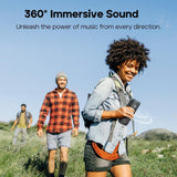 Tribit Stormbox 2 IPX7 Impermeable 24 Horas de Tiempo de reproducción, 2 Altavoces Bluetooth portátiles de 17 W, Color Negro