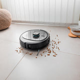 Cecotec Robot Aspirador Base Autovaciado Conga 9590 Spin Revolution Ultra Power Home. Navegación Láser, 10000Pa, App, Autonomía 240min, Mopas Giratorias. Cepillo de Silicona Mascotas