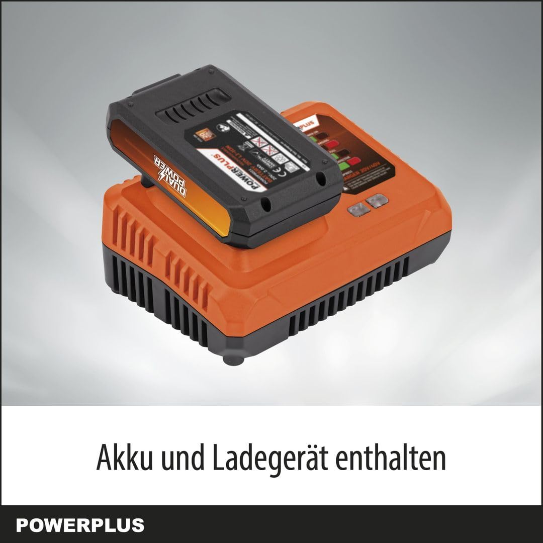 Hammer de Broma inalmbrica 40V 5J SDS -Plus sin escobillas + 5 Accesorios - Dual Power PowDP15680 - Entregado sin batera o Cargador