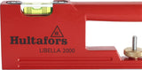 Hultafors 407001 Nivel de burbuja de aluminio "Libella 5,080.0 cm, color rojo