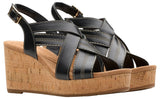 Clarks Sabina Sling, Sandalia Mujer, Black/Black, 37 EU