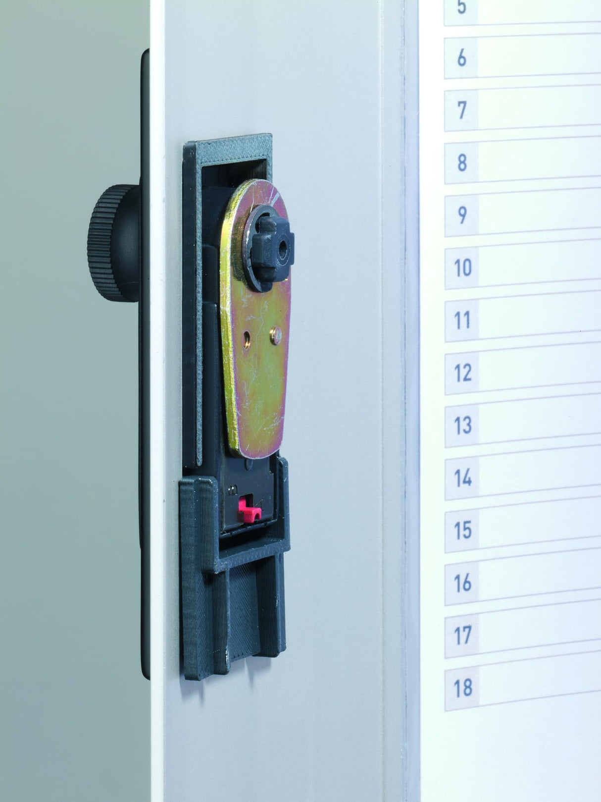 Durable 196823 Armario de llave KEY BOX CODE 54 con cerradura de combinación y ranura para 54 llaves, plateada