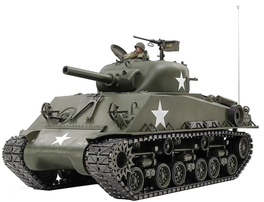 Tamiya 56048 1:16 RC US M4 Sherman 105 mm How. MSS - Tanque RC, Kit de Tanque, modelismo RC, modelismo, RC, Modelo teledirigido, 1:16