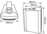 Adastra 30W RMS de 3 pulgadas de pared para altavoces estéreo - Blanco