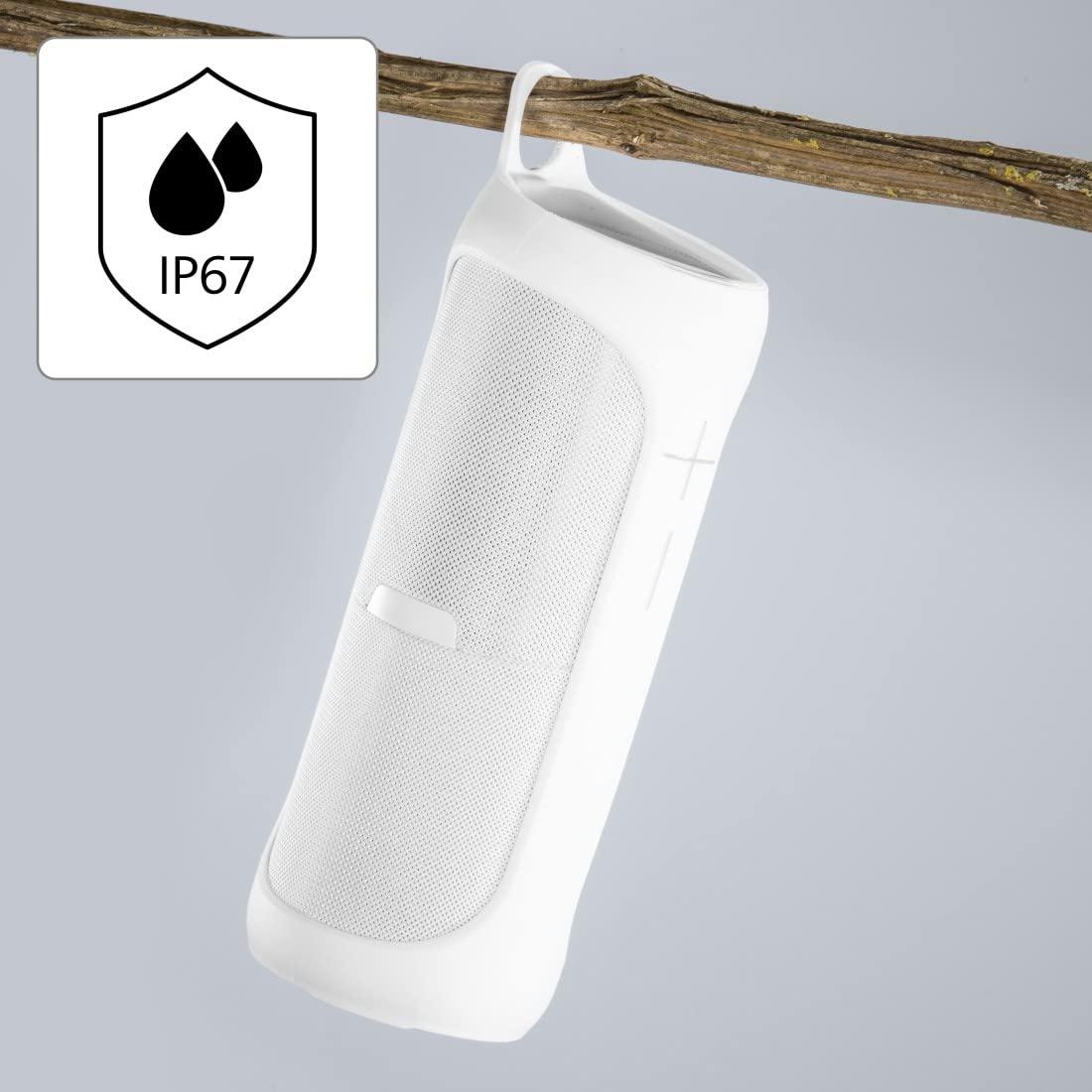 Hama | Juego de Altavoces Bluetooth 2 en 1 Twin 3.0 Resistentes al Agua 30 W (Juego de Altavoces, Divisibles, Inalámbrico, 2 Cajas portátiles Bluetooth, Resistente al Agua IP67) Color Blanco