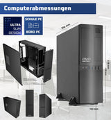 GMR Ultra Slim i7 Office PC, Computadora de Oficina de Negocios, garantía de 3 años, 32 GB RAM, 4000 GB SSD, DVD±RW, USB 3, Windows 11 Prof, WiFi Bluetooth