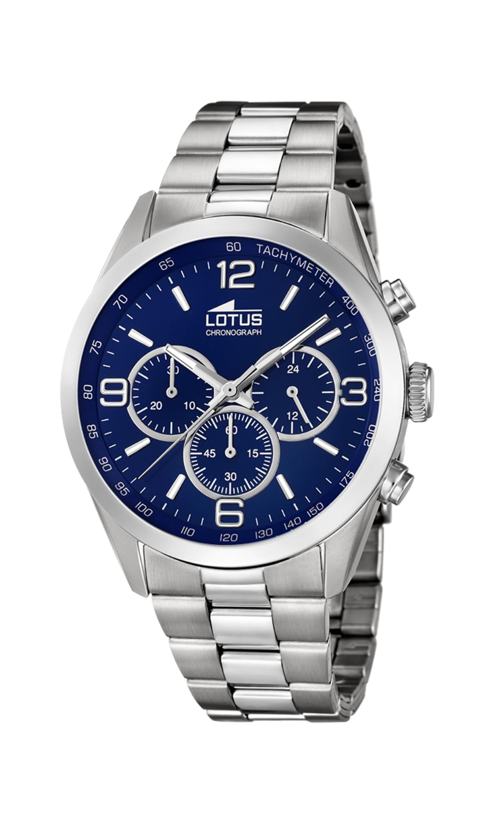 Lotus Watches Reloj Cronógrafo para Hombre de Cuarzo con Correa en Acero Inoxidable 18152/4
