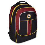 Seven AS Roma - Trolley escolar Jack de 3 ruedas, color negro, mochila con carro desmontable de 33 litros, para escuela primaria y secundaria, para niño, fútbol, Negro, Talla única, Casual