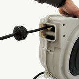 MAXTOOLS ER400 - Enrollacables profesional con cable eléctrico tripolar resistente al aceite H07RN-F, 1.5 mm2 de sección, 20 metros