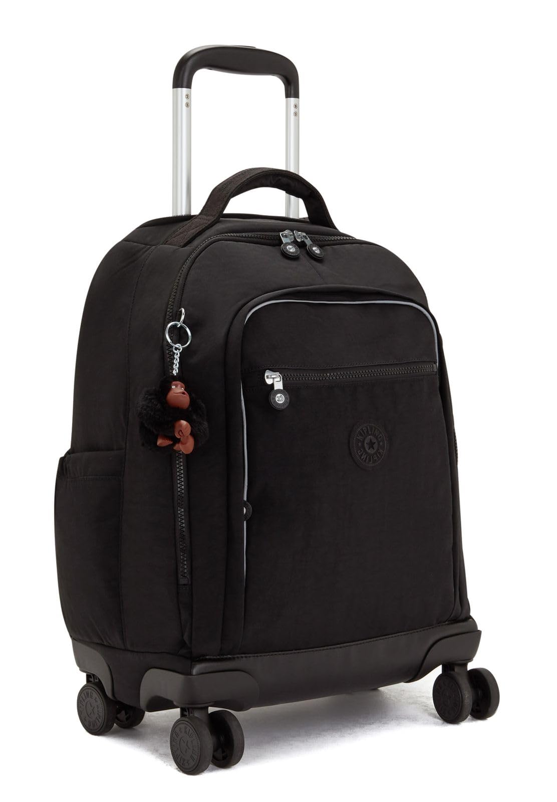 Kipling New Zea Mochila Grande con Ruedas, True Black (Negro)