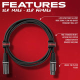 Gator Cableworks CBW-CPSRXLR-CBLE-75 Composer Series XLR de 75 pies