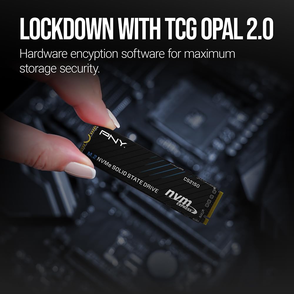 PNY CS2150 2TB SSD Interno M.2 NVMe, hasta 10300MB/s (Lectura) - M280CS2150-2TB-TB
