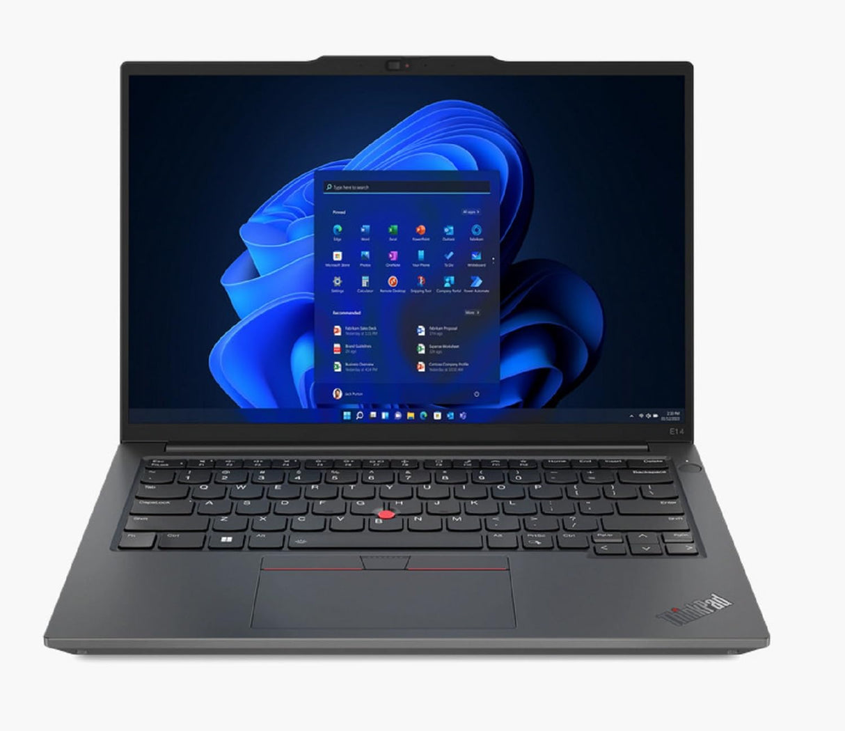 Lenovo Thinkpad E14 Gen 5 - Ordenador Portátil 14" WUXGA, (Intel Corei5-1335U, 8GB RAM, 256SSD, Integrated Intel UHD Graphics 600, W11Pro), Graphite Black -Teclado QWERTY Español