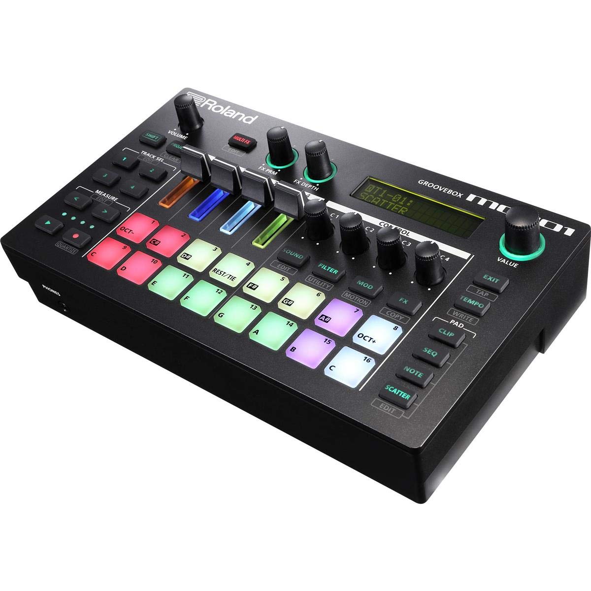 Roland MC-101 AIRA DJ Groovebox - Estudio de producción de bolsillo