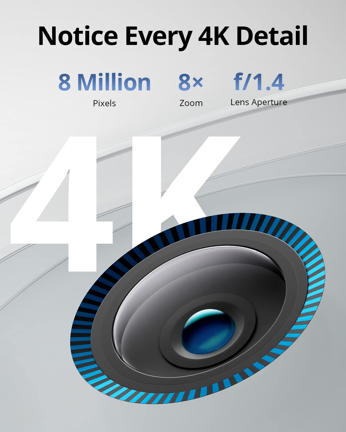 eufy Security eufyCam S330(eufyCam 3), Camara vigilancia WiFi Exterior, Requiere el Sistema HomeBase 3, Camara vigilancia WiFi Exterior Solar, 4K resolución, nessun Costo mensile