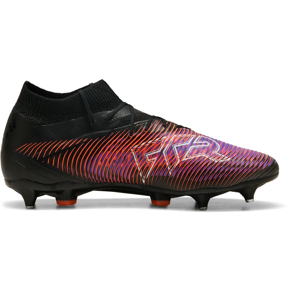 PUMA - Future 8 Pro MXSG, Zapatillas de fútbol Unisexo, PUMA Black-PUMA White-Glowing Red,